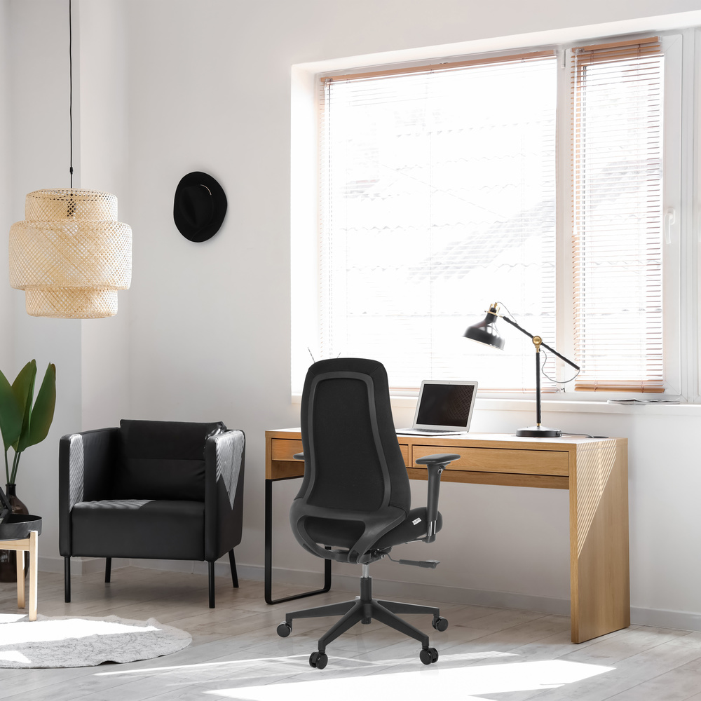 Hjh Office Bürostuhl Drehstuhl Henfield G Höhenverstellbar Stoff Schwarz B-Ware - 4064323045069