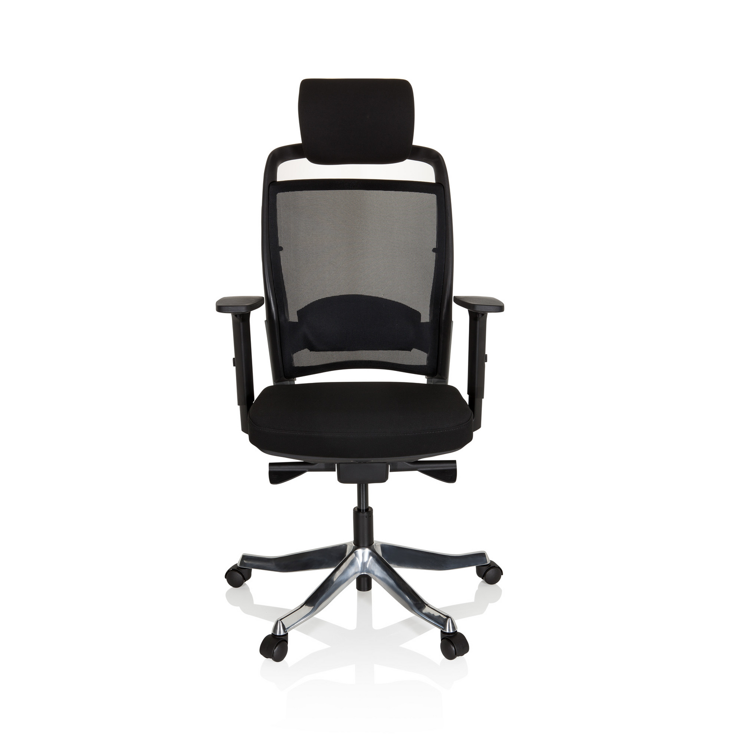 Hjh Office Bürostuhl Drehstuhl Stuhl Ikast I Netzstoff Stoff Schwarz Ergonomisch B-Ware - 4251084696702