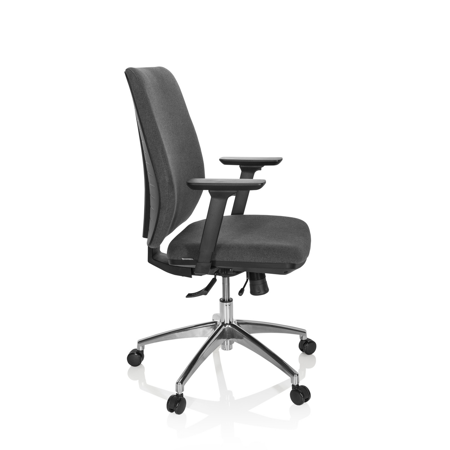 Hjh Office Bürostuhl Drehstuhl Stuhl Integrio I Stoff Dunkelgrau Armlehnen B-Ware - 4064323000181