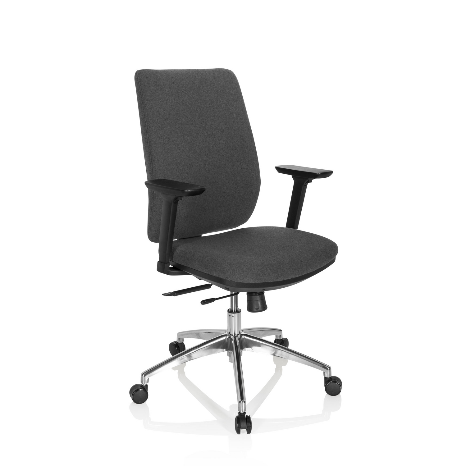 Hjh Office Bürostuhl Drehstuhl Stuhl Integrio I Stoff Dunkelgrau Armlehnen B-Ware - 4064323000181
