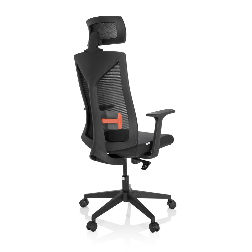 hjh OFFICE Bürostuhl Drehstuhl KODIAK Stoff Netzstoff schwarz Schreibtisch - 4064323014737