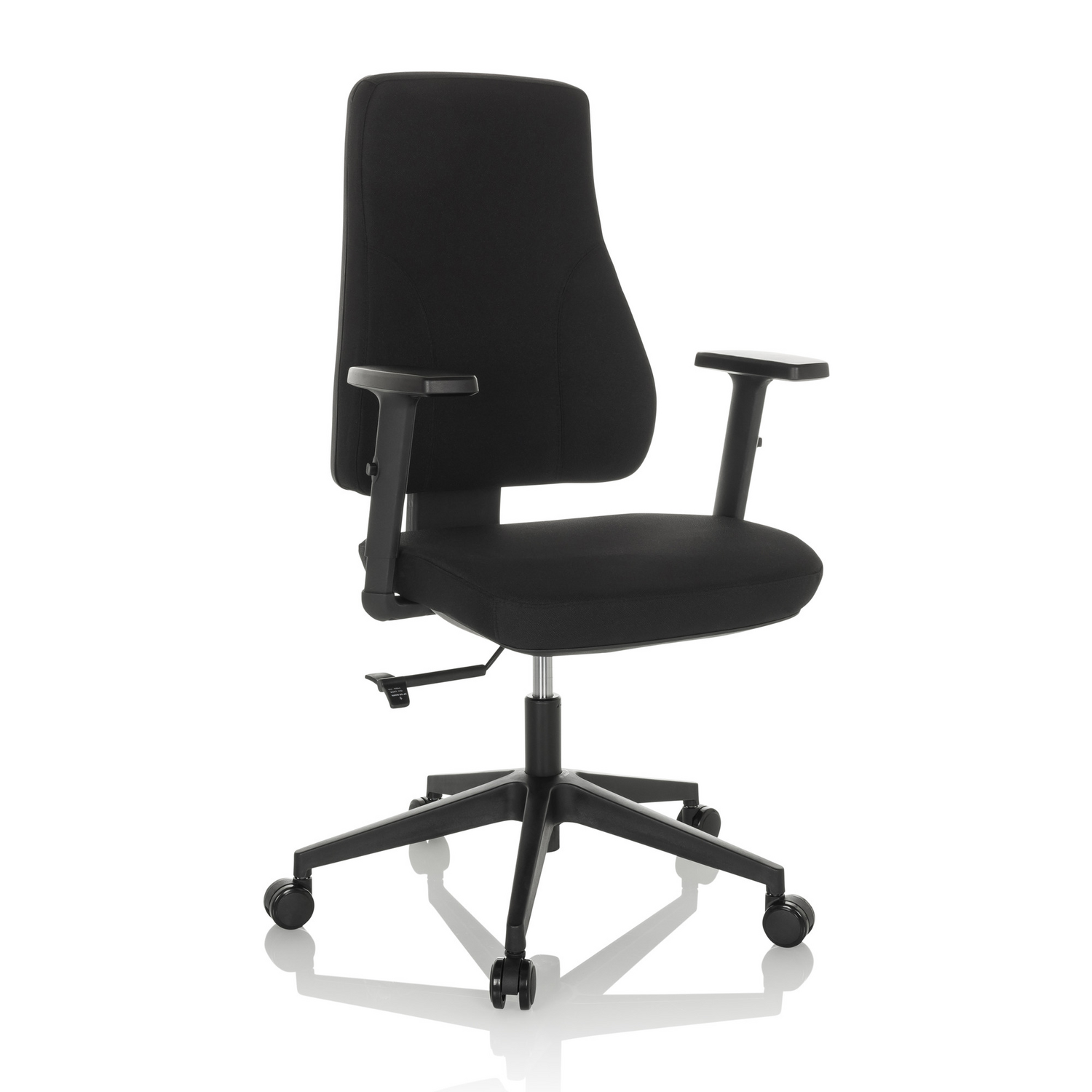Hjh Office Bürostuhl Drehstuhl Mathes Stoff Schwarz Höhenverstellbare Armlehnen B-Ware - 4251084676599