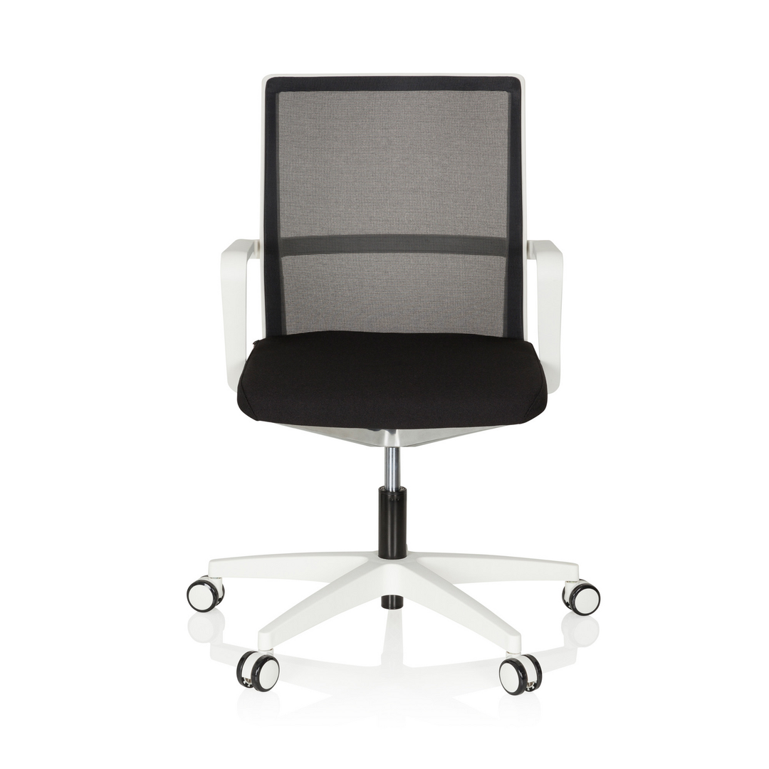 Hjh Office Bürostuhl Drehstuhl Stuhl 3 D Netzstoff Weiss Schwarz Armlehnen Netz B-Ware - 4251084668198