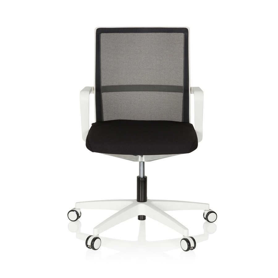 Hjh Office Bürostuhl Drehstuhl Stuhl 3 D Netzstoff Weiss Schwarz Armlehnen Netz B-Ware - 4251084668198