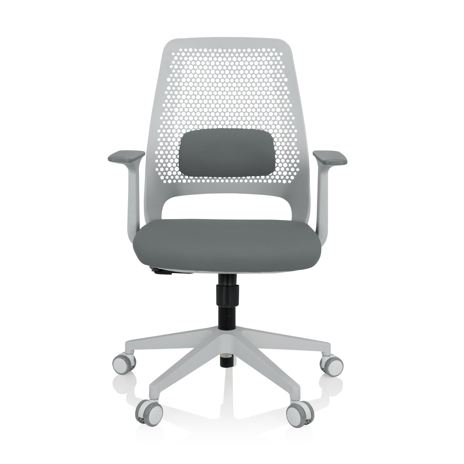 Hjh Office Bürostuhl Stuhl Drehstuhl Parferio W Stoff Grau Höhenverstellbar B-Ware - 4064323023258