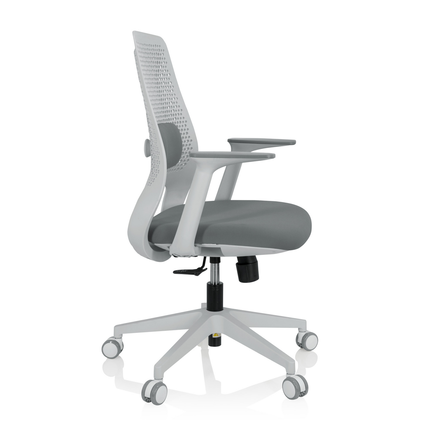 Hjh Office Bürostuhl Stuhl Drehstuhl Parferio W Stoff Grau Höhenverstellbar B-Ware - 4064323023258