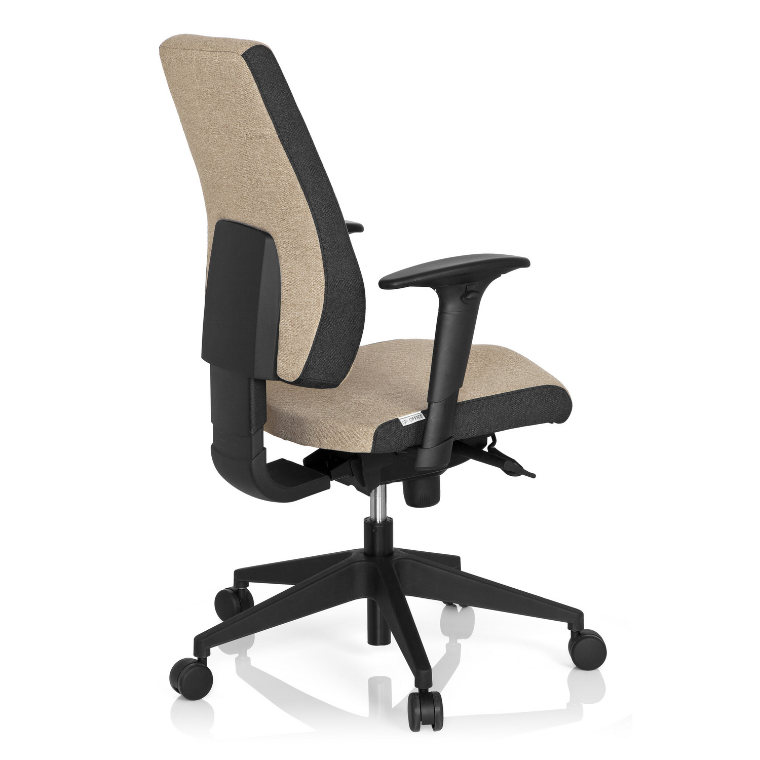 B-Ware Hjh Office Bürostuhl Stuhl Pro Tec 500 Stoff Dunkelgrau Beige Höhenverstellbar - 4260354050922