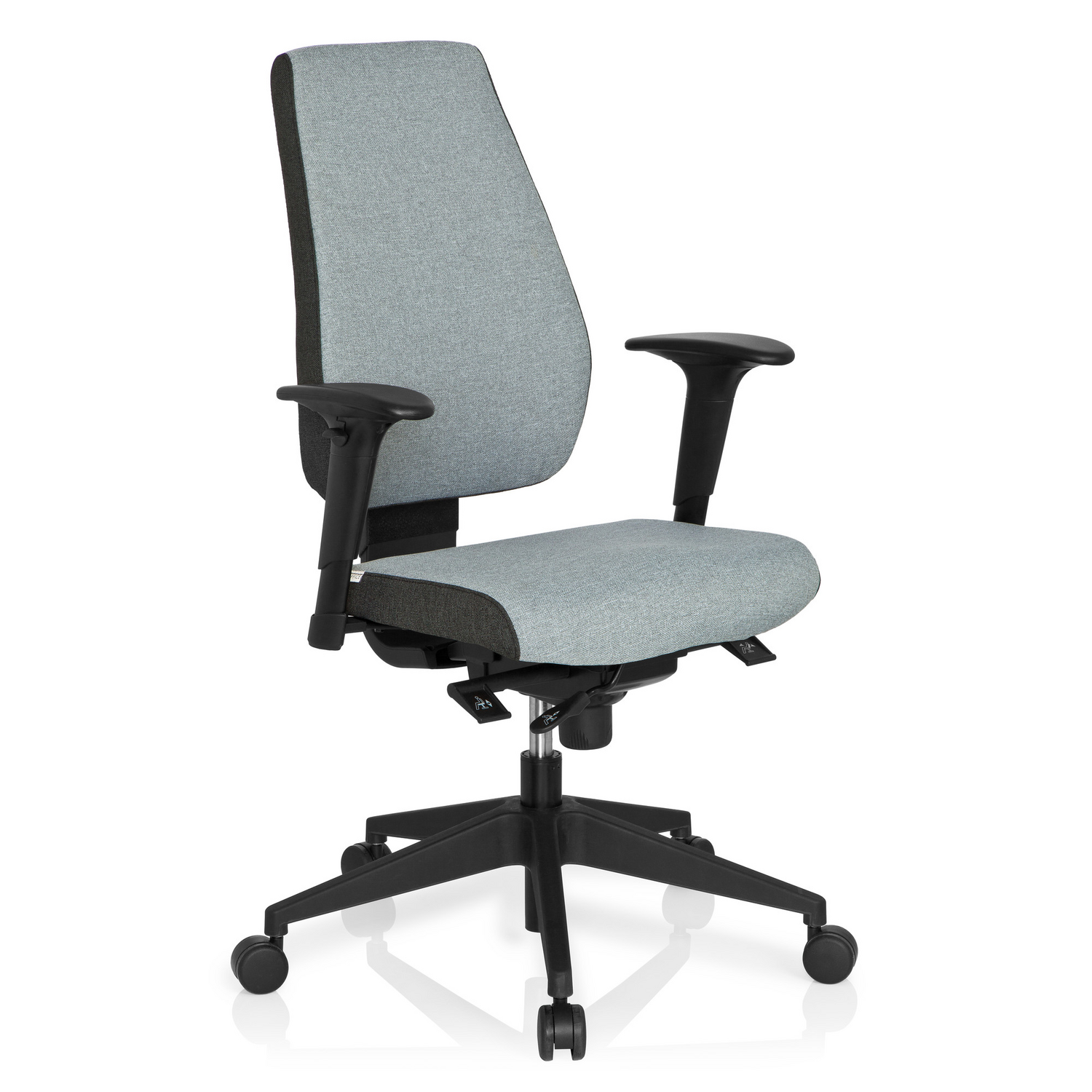 B-Ware Hjh Office Bürostuhl Drehstuhl Pro Tec 500 Dunkelgrau Hellgrau Armlehnen - 4260354050953