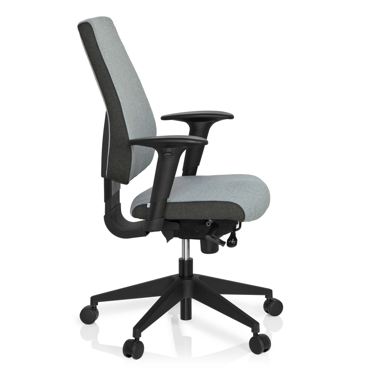 B-Ware Hjh Office Bürostuhl Drehstuhl Pro Tec 500 Dunkelgrau Hellgrau Armlehnen - 4260354050953
