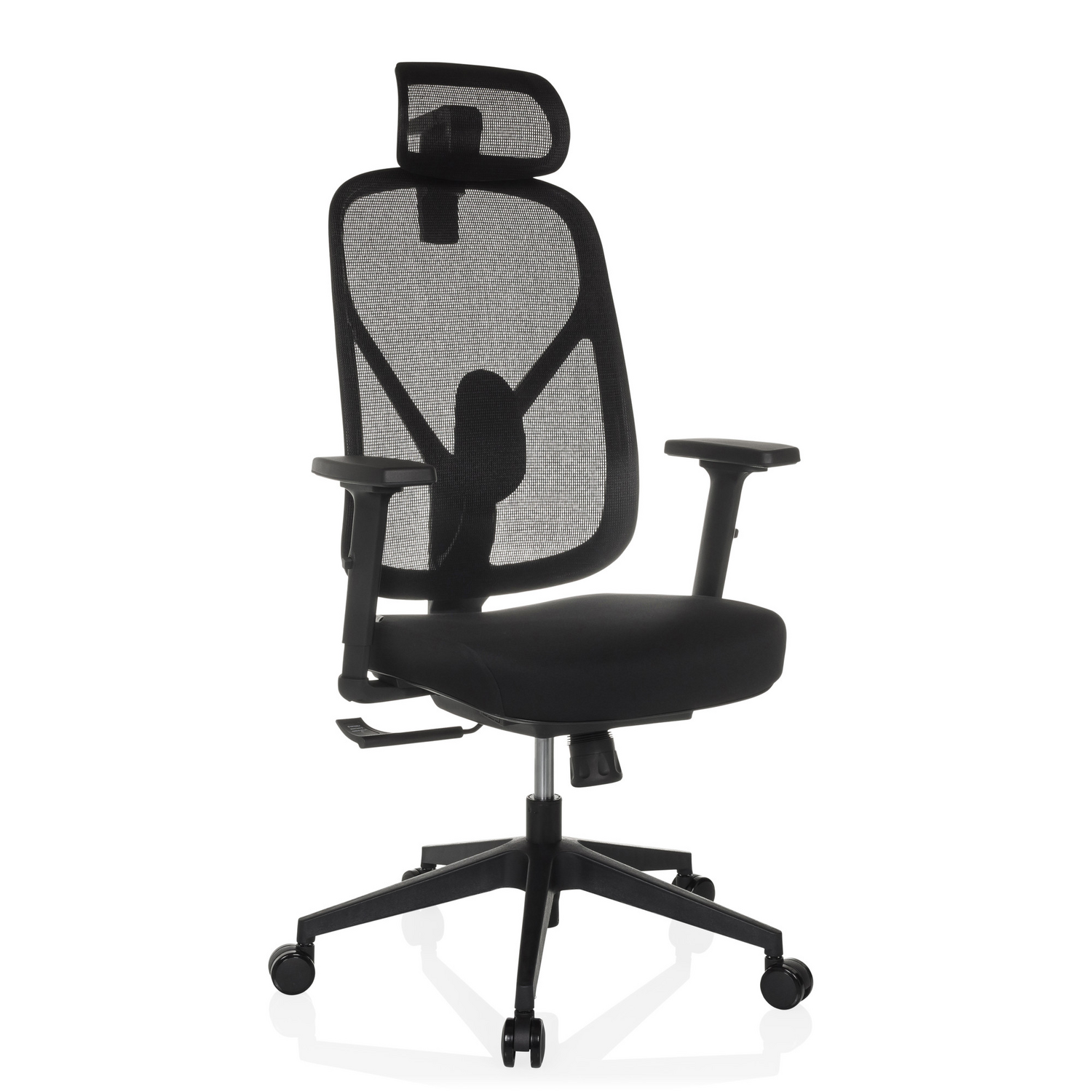 B-Ware Bürostuhl Drehstuhl Raloo Eco Sitz Stoff Rücken Netz Schwarz Hjh Office Stuhl - 4064323039068