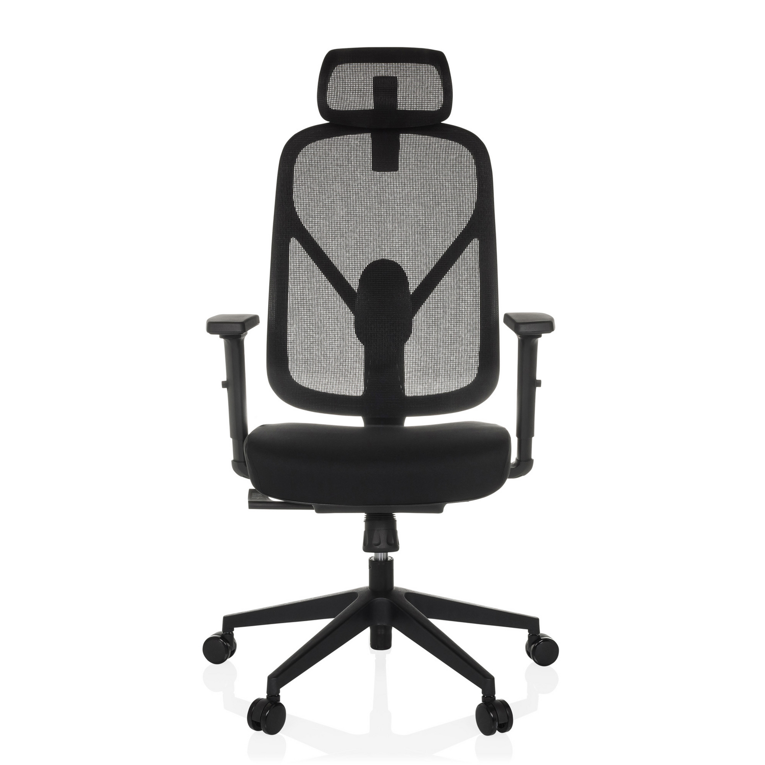B-Ware Bürostuhl Drehstuhl Raloo Eco Sitz Stoff Rücken Netz Schwarz Hjh Office Stuhl - 4064323039068