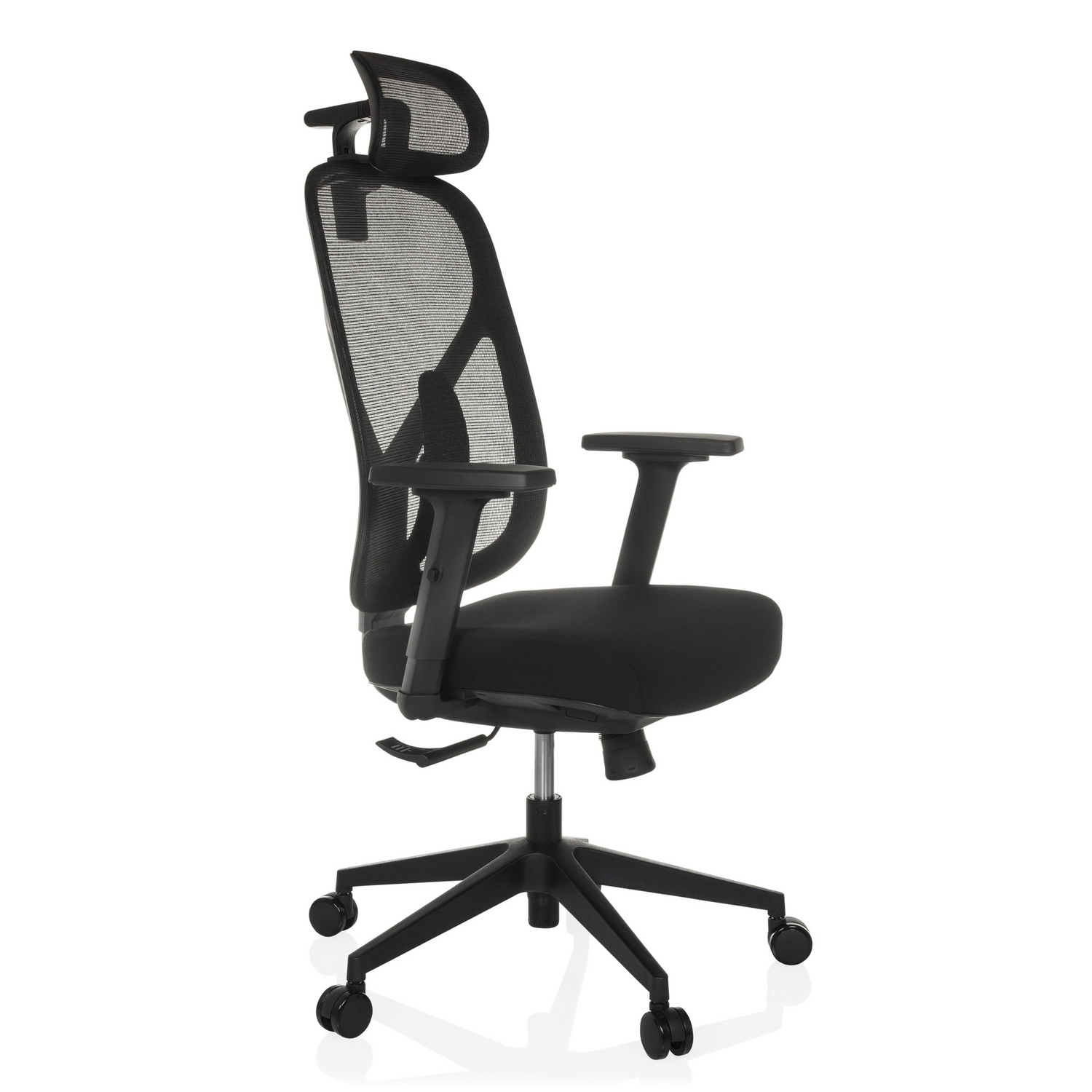 B-Ware Bürostuhl Drehstuhl Raloo Eco Sitz Stoff Rücken Netz Schwarz Hjh Office Stuhl - 4064323039068