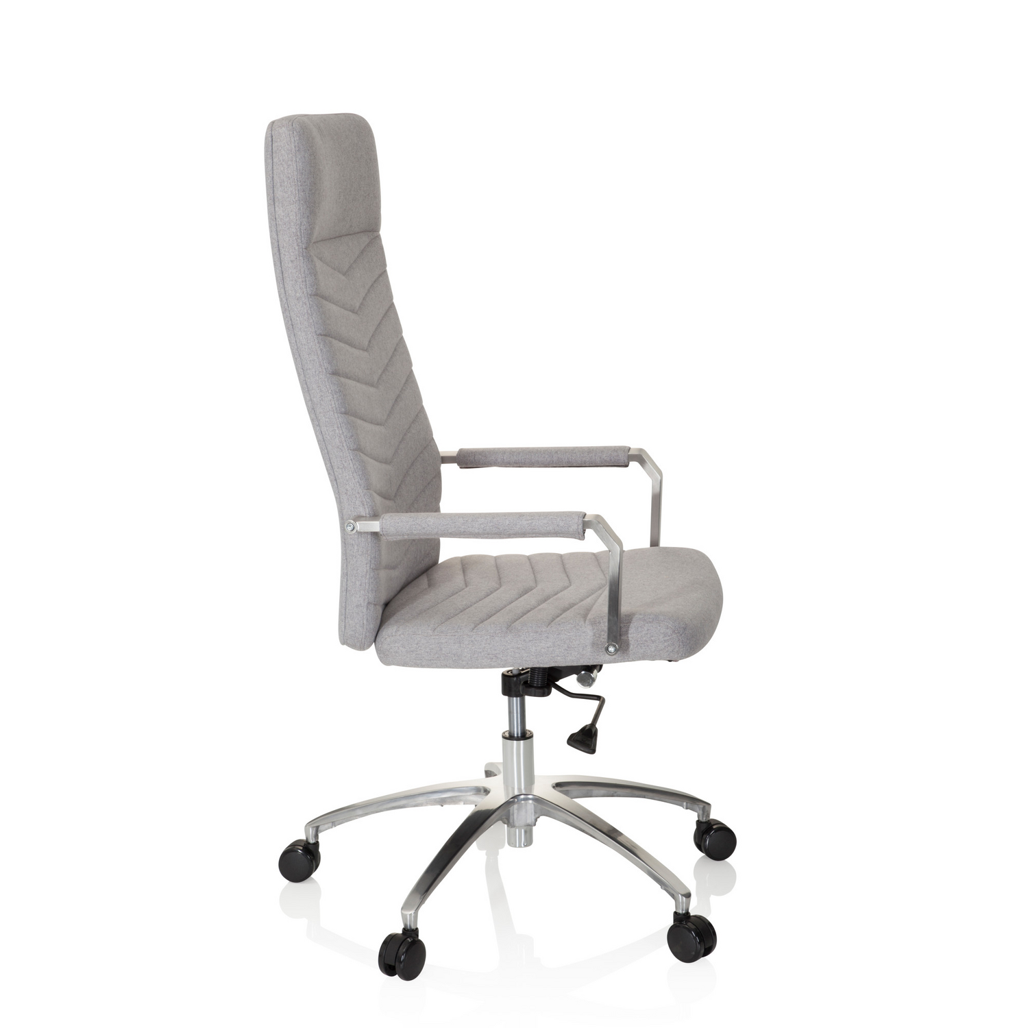 B-Ware Hjh Office Bürostuhl Drehstuhl Stuhl Saranto Plus Stoff Hellgrau Armlehnen - 4251084675899