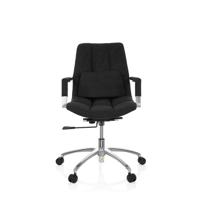 Hjh Office Bürostuhl Drehstuhl Saranto Stuhl Stoff Schwarz Armlehnen Rollen B-Ware - 4251084658304