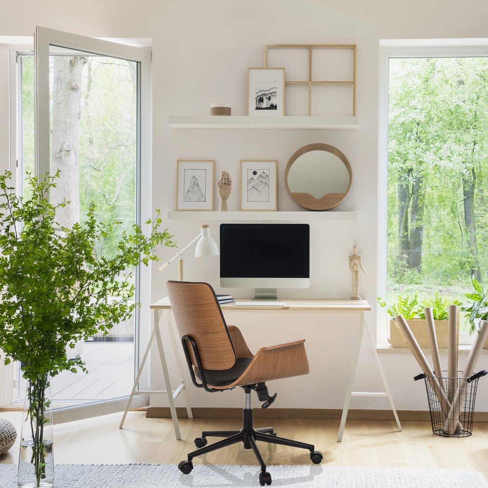 B-Ware Hjh Living Bürostuhl Drehstuhl Stuhl Cenca Ii Kunstleder Teak Siehe Text/Foto - 4064323039051