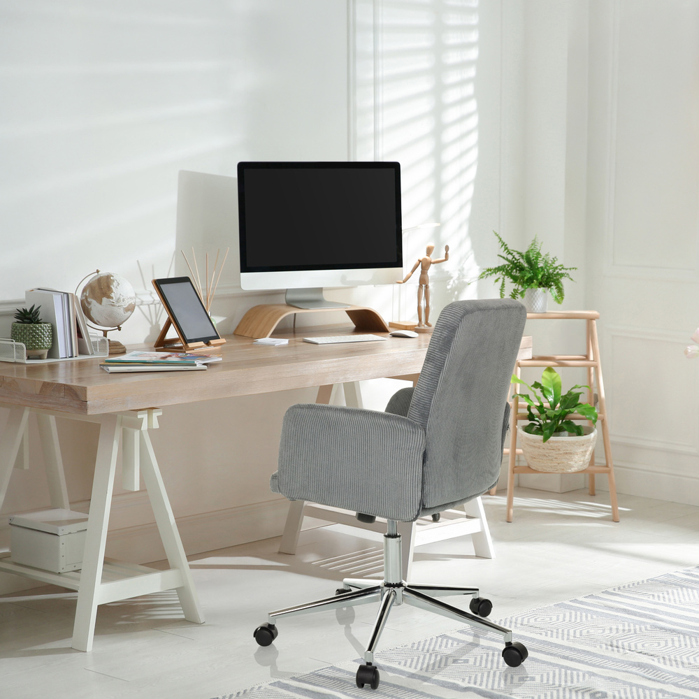 Hjh Office Bürostuhl Stuhl Home Office Cord Drehstuhl Armlehnen Höhenverstellbar B-Ware - 4064323038528