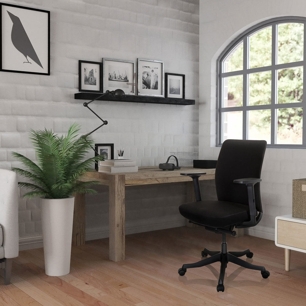 Hjh Office Bürostuhl Drehstuhl Stuhl Senator Stoff Schwarz Höhenverstellbar B-Ware - 4064323000341