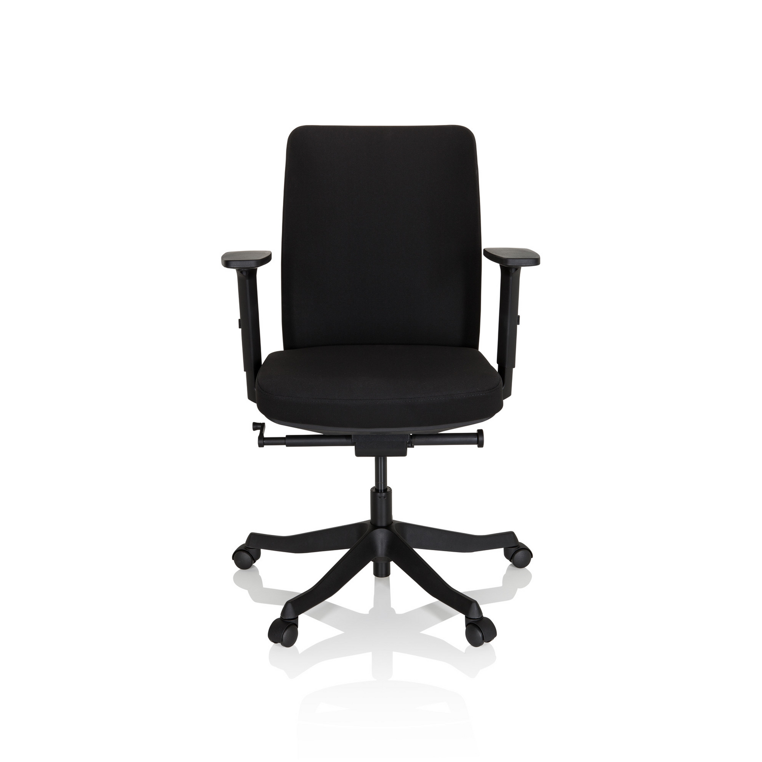 Hjh Office Bürostuhl Drehstuhl Stuhl Senator Stoff Schwarz Höhenverstellbar B-Ware - 4064323000341