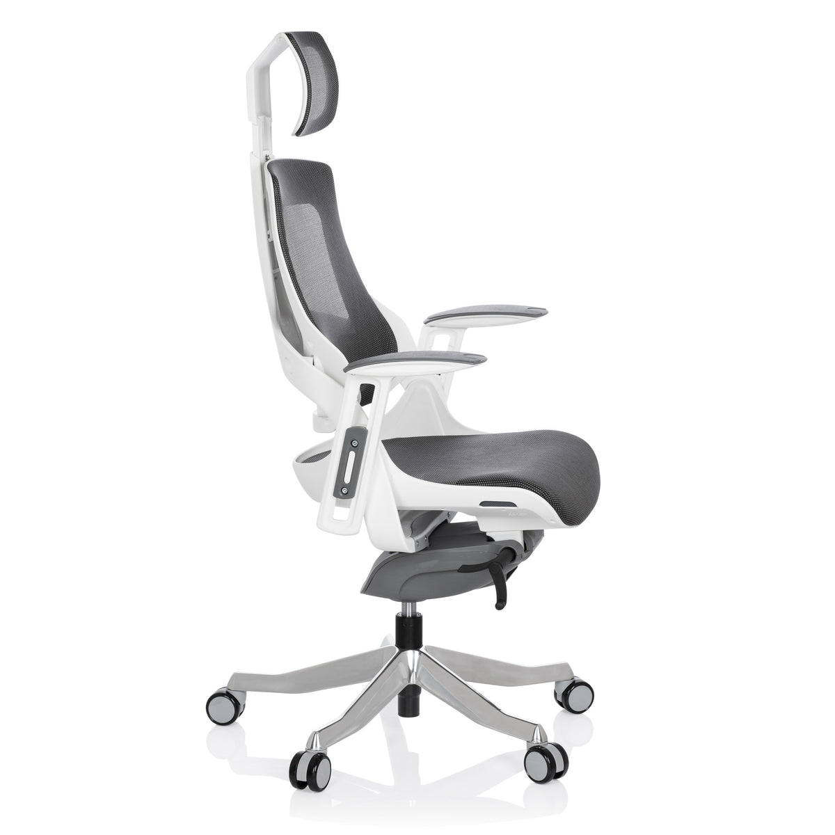 hjh OFFICE Bürostuhl Drehstuhl SPEKTRE Netzstoff Grau Armlehnen  - 4251084662059
