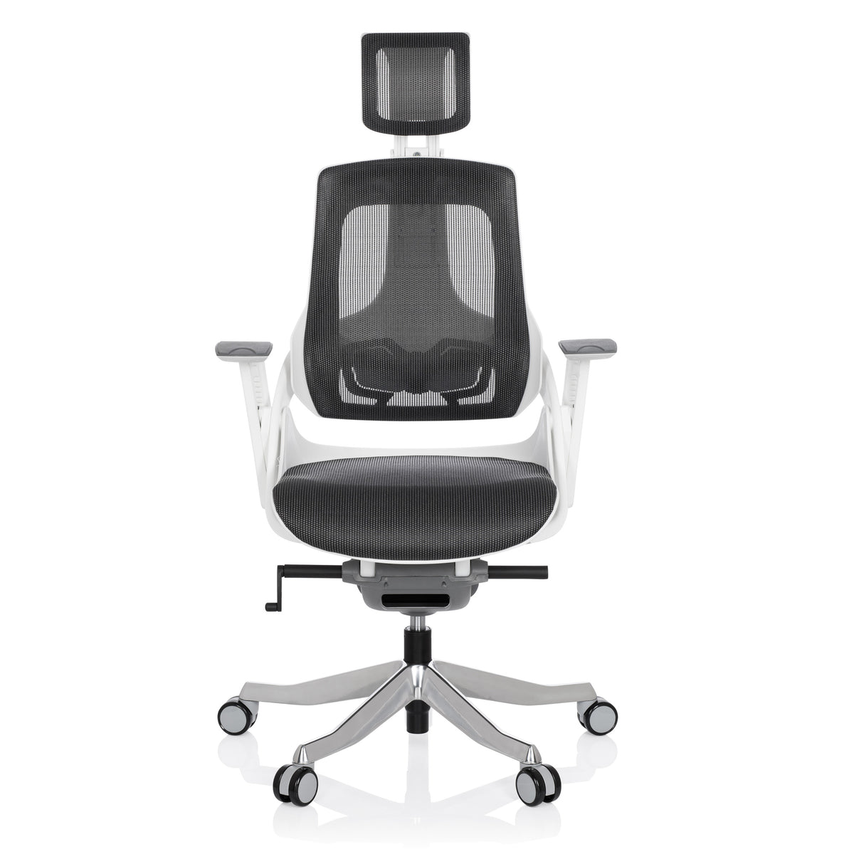 hjh OFFICE Bürostuhl Drehstuhl SPEKTRE Netzstoff Grau Armlehnen  - 4251084662059