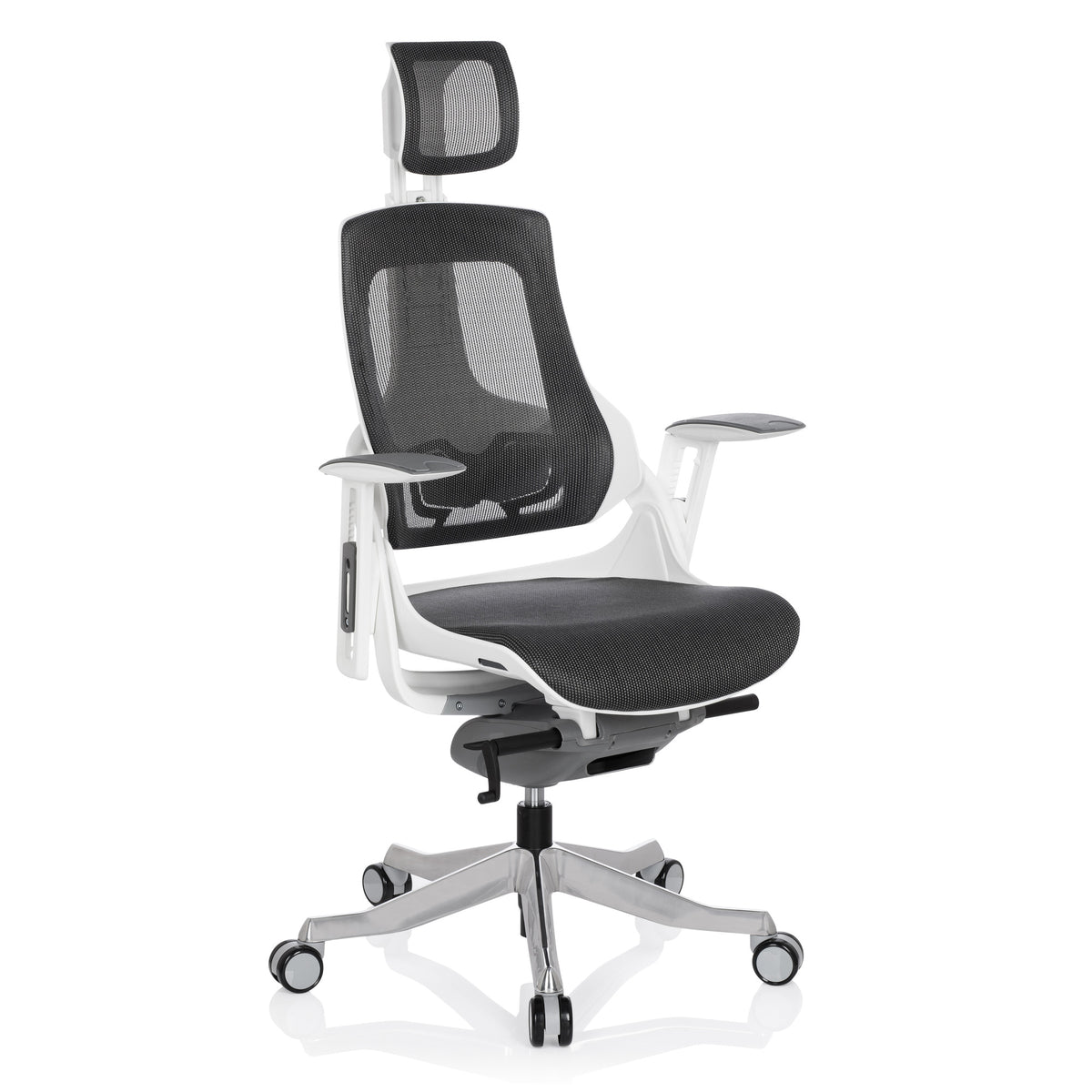 hjh OFFICE Bürostuhl Drehstuhl SPEKTRE Netzstoff Grau Armlehnen  - 4251084662059