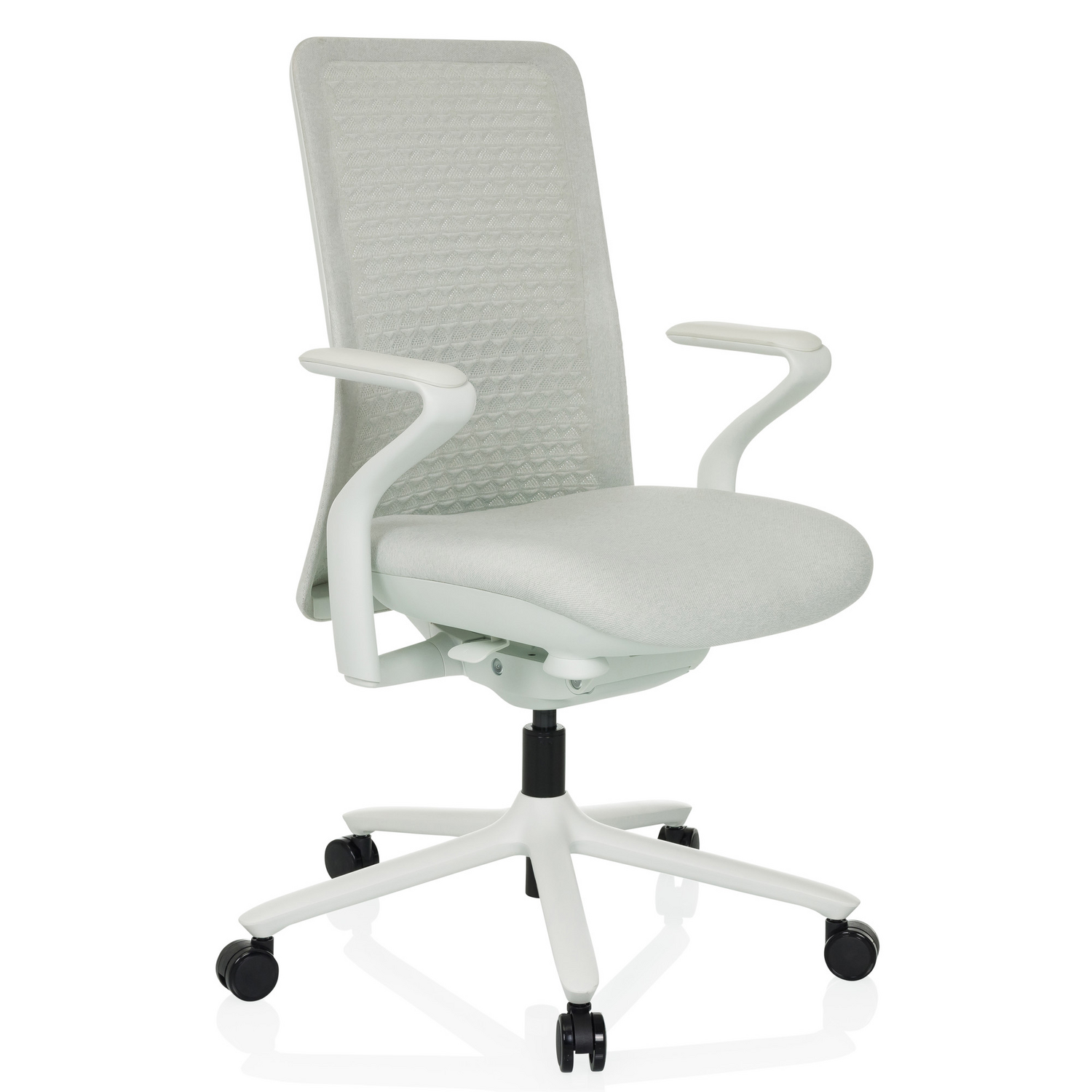 B-Ware Hjh Office Bürostuhl Drehstuhl Vervio Stuhl Weiß 3 D Netzstoff Sitz Polyester - 4064323045519