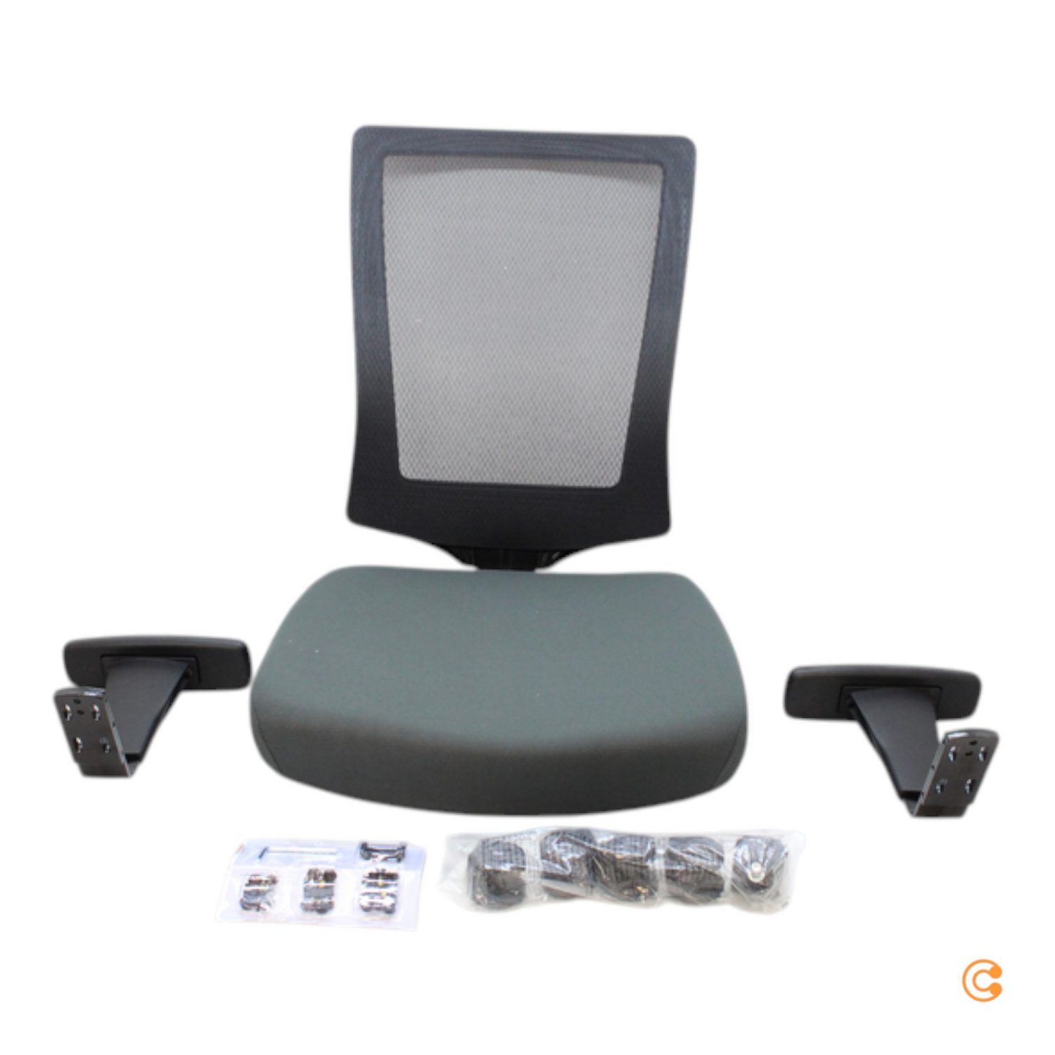 Hjh Office Bürostuhl Drehstuhl Xxl Extender Netz Stoff Grau Siehe Text/Foto B-Ware - 4064323000150