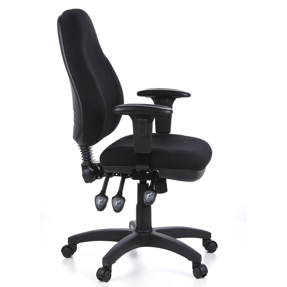 hjh OFFICE Bürostuhl Drehstuhl Chefsessel Computerstuhl ZENIT PRO Stoff schwarz - 4260182550427