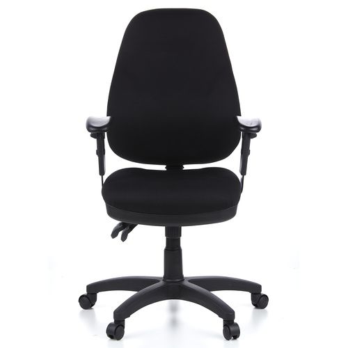 hjh OFFICE Bürostuhl Drehstuhl Chefsessel Computerstuhl ZENIT PRO Stoff schwarz - 4260182550427