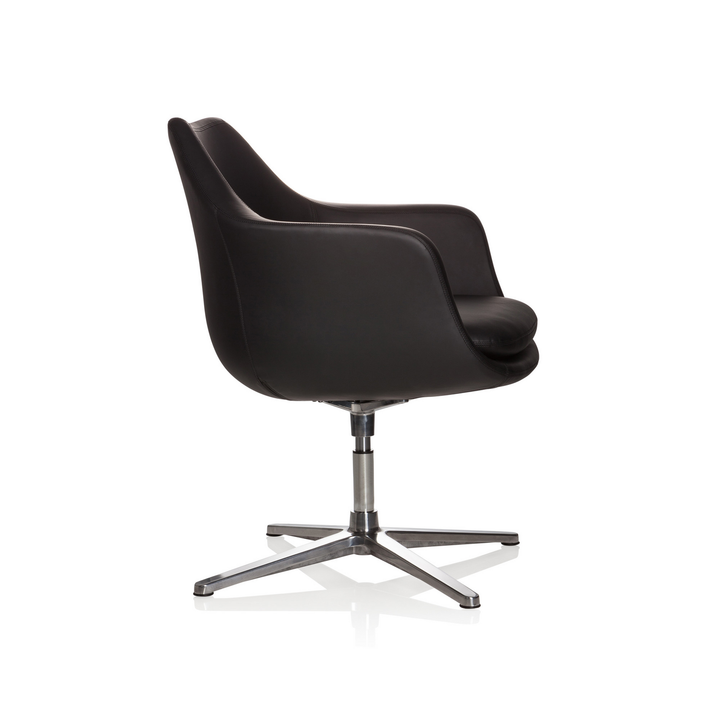 Hjh Office Bürostuhl Loungesessel Kunstleder Schwarz Position Return System B-Ware - 4251084664367