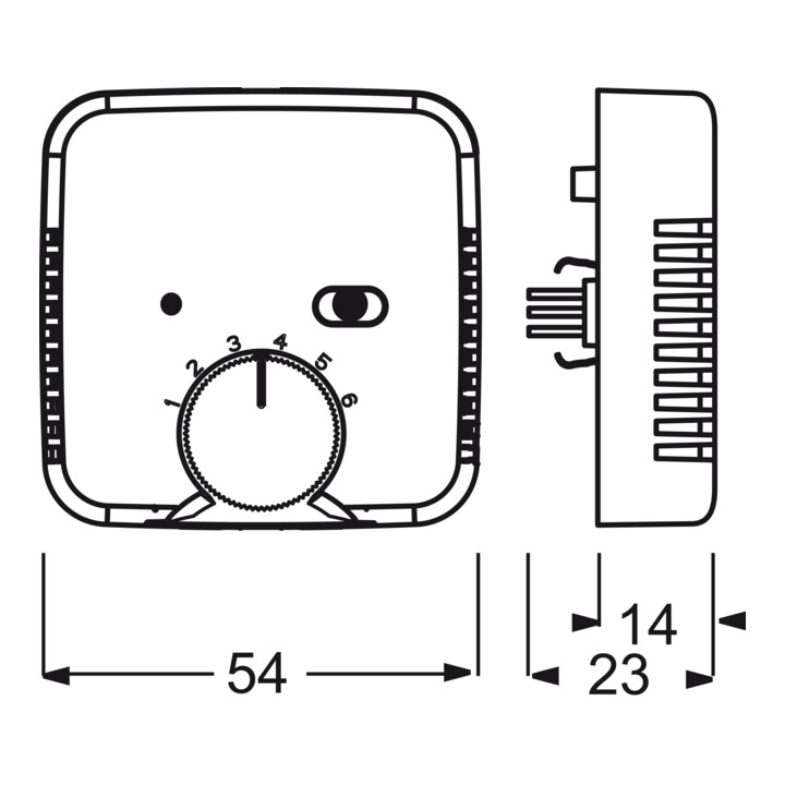 Busch Jaeger Raumtemperaturregler Thermostat 230 V 5 A Unterputz 1097 Uta B-Ware - 4011395078648