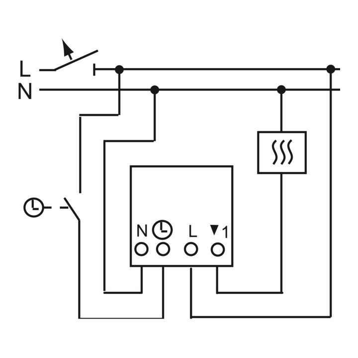 Busch Jaeger Raumtemperaturregler Einsatz Thermostat Heizung Unterputz 230 V B-Ware - 4011395078617