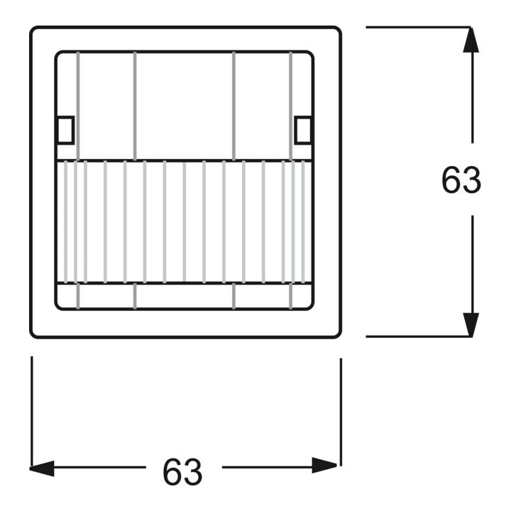 Busch-Jaeger Wächter Sensor Bewegungsmelder KNX studioweiß Unterputz 6122/02-84 - 4011395135198