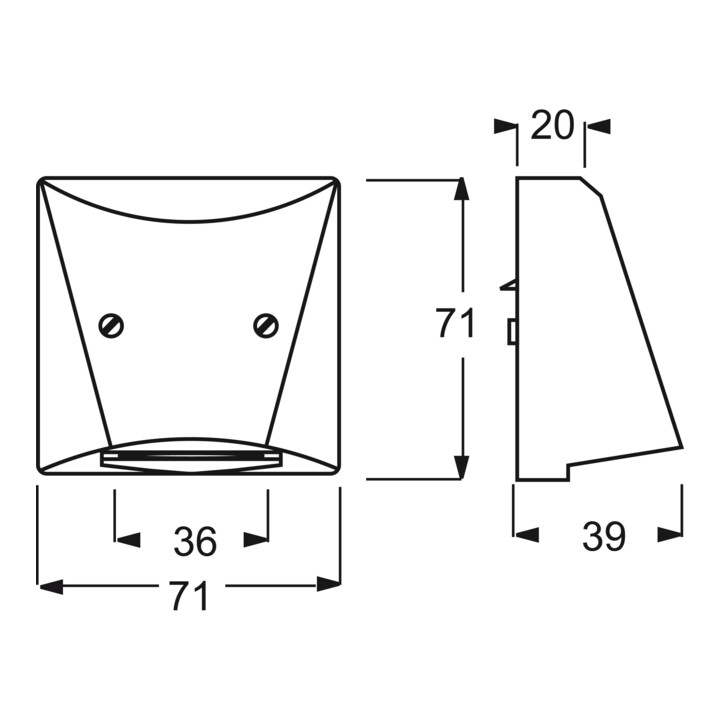 B-Ware Busch Jaeger Zentralscheibe Abdeckung Leitungsauslass Anthrazit Thermoplast - 4011395874608
