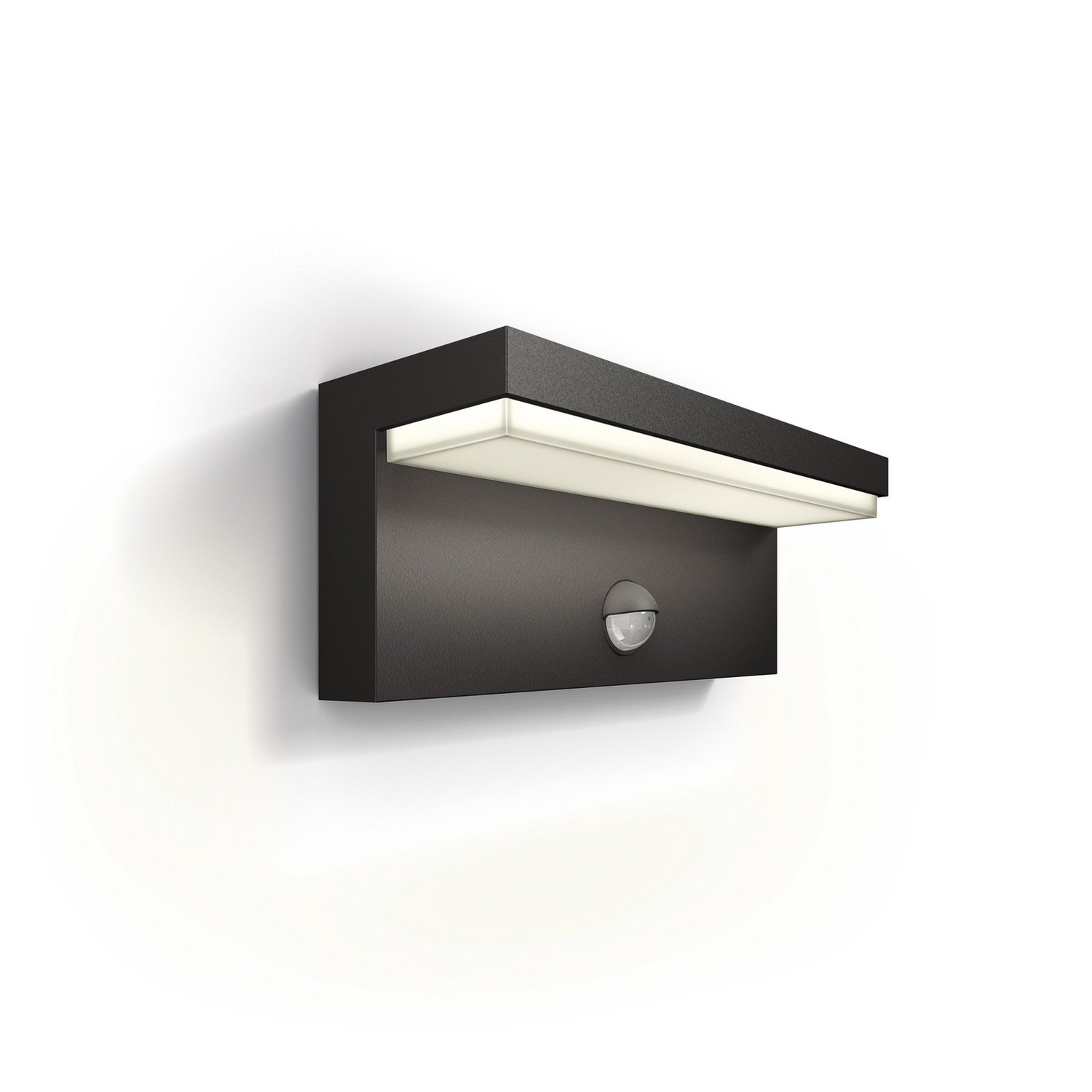 Applique murale extérieure LED Philips Bustan avec capteur UE, 4000 K (produit de seconde main).