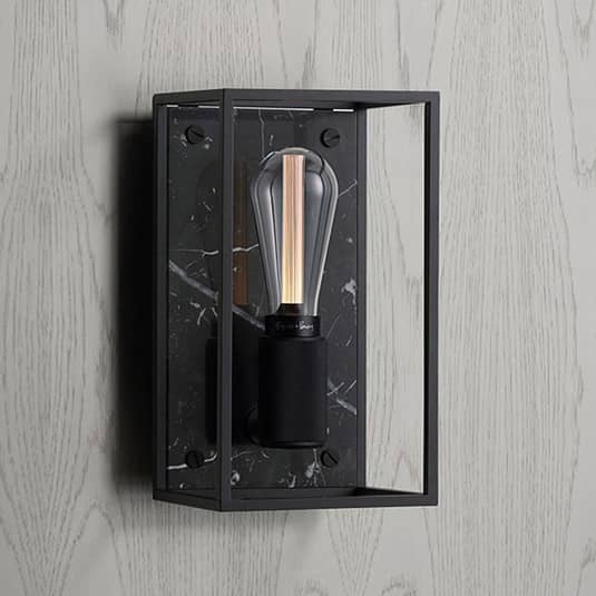 Buster + Punch Wandleuchte Wandleuchte Lampe Caged Wall medium Marmor schwarz E2 - 5060603613880