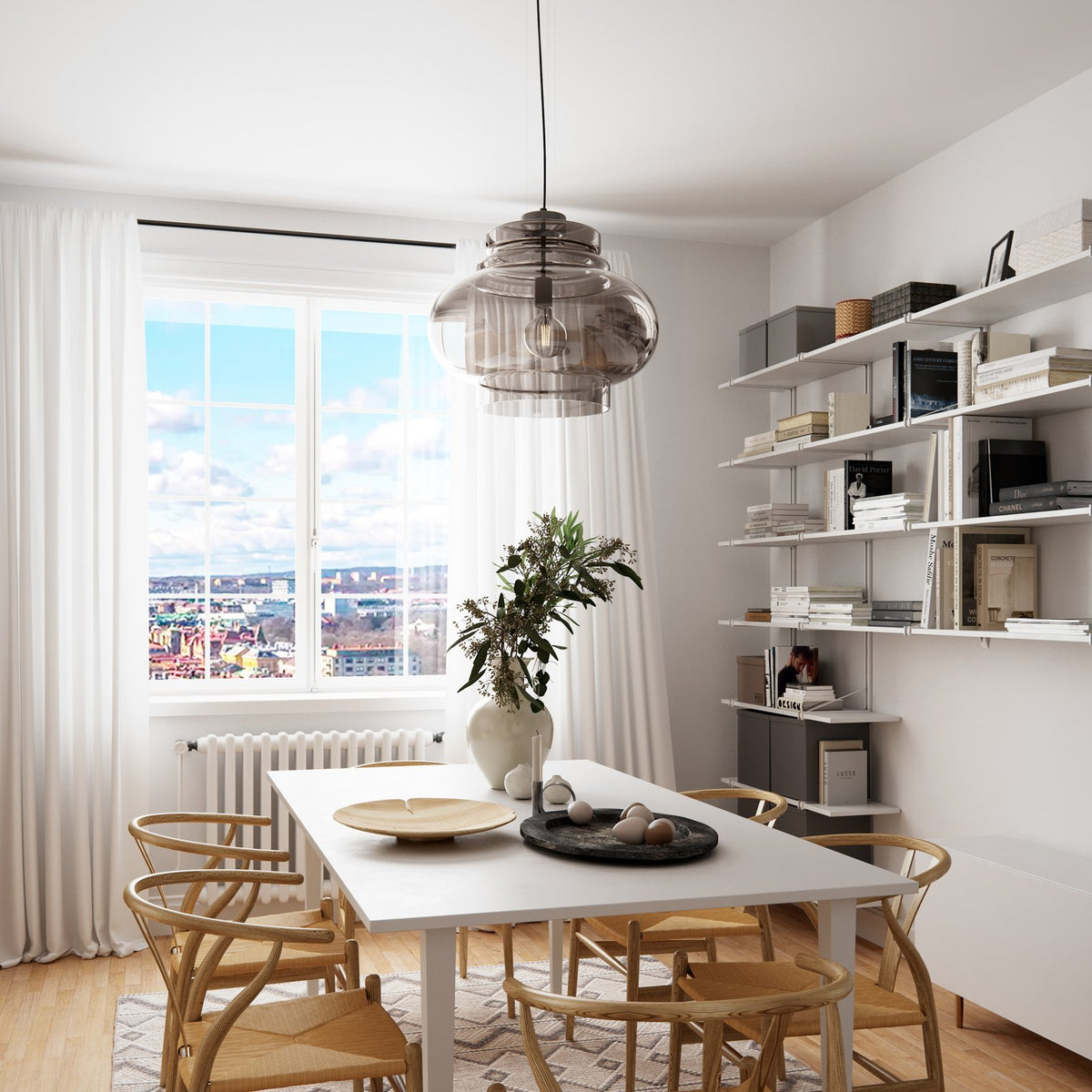 By Rydéns Hängelampe Pendelleuchte Lampe rauchgrau Ø 30 cm Dolores - 7391741010445