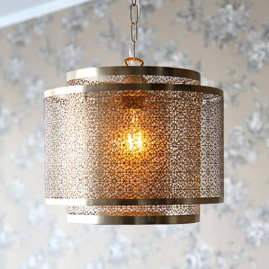 B-Ware By Rydéns Hermine Hängeleuchte Hängelampe Lampe Leuchte Deckenlampe Messing 60 W - 7391741004017