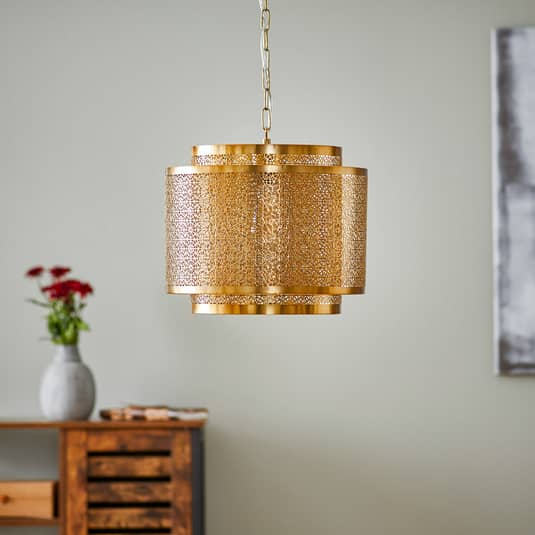 B-Ware By Rydéns Hermine Hängeleuchte Hängelampe Lampe Leuchte Deckenlampe Messing 60 W - 7391741004017