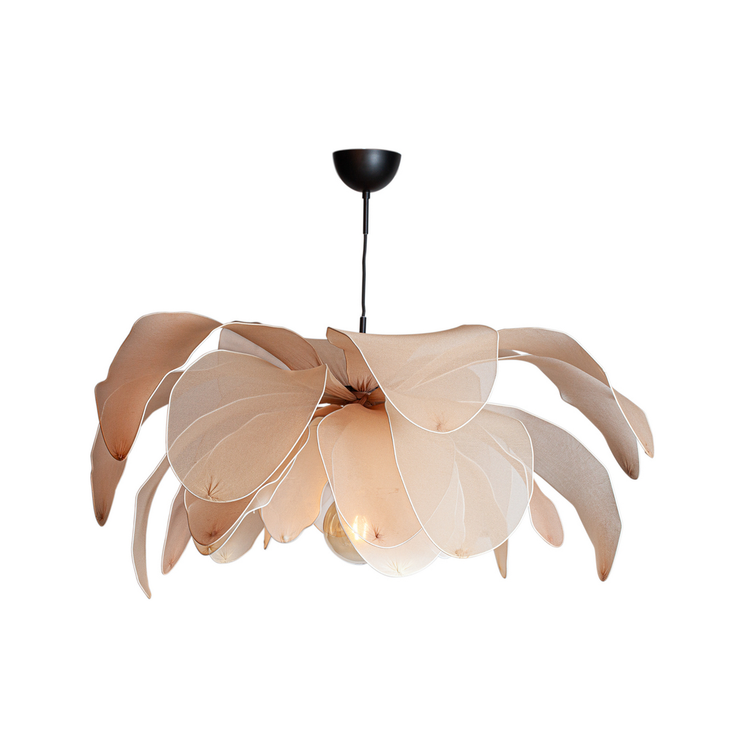 By Rydéns Pendelleuchte Hängeleuchte Lou Lou Natur Pendellampe Stoff Beige 80cm  B-Ware - 7391741011138