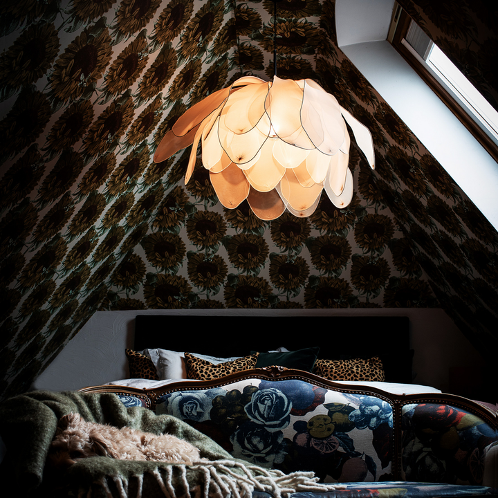By Rydéns Pendelleuchte Hängeleuchte Lou Lou Natur Pendellampe Stoff Beige 80cm  B-Ware - 7391741011138