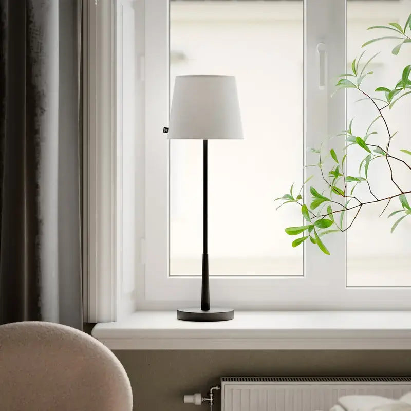 B-Ware By Rydéns Tischlampe Lampe Lumi 69cm Dekoleuchte Led Schwarz Weiß Textil  - 7391741012470