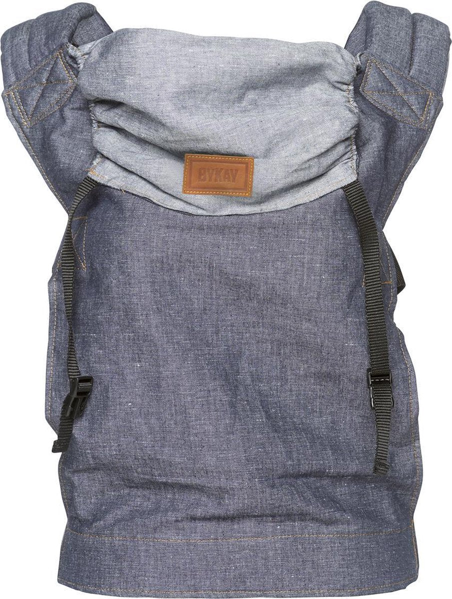 BYKAY Click Carrier Classic Trage Babytrage Kindertrage Bauchtrage Jeans dunkel - 8718104802896