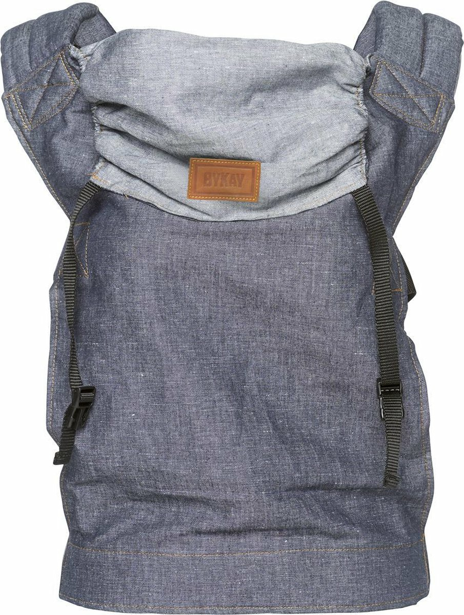 Bykay Click Carrier Classic Trage Babytrage Kindertrage Bauchtrage Jeans Dunkel B-Ware