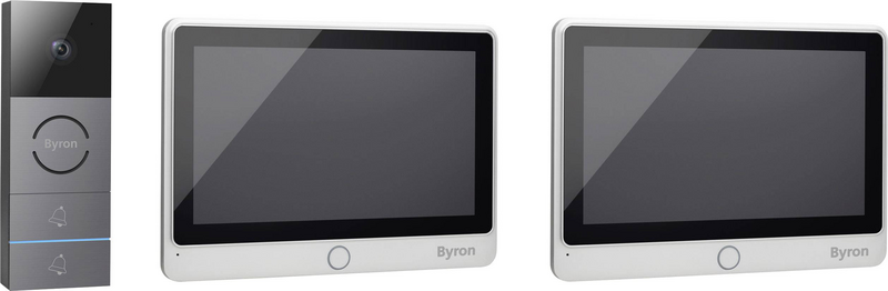 B-Ware Byron Dic 24122 Video Türsprechanlage Set Sprechanlage Gegensprechanlage Aufputz - 8711658439372