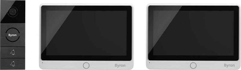B-Ware Byron Dic 24122 Video Türsprechanlage Set Sprechanlage Gegensprechanlage Aufputz - 8711658439372