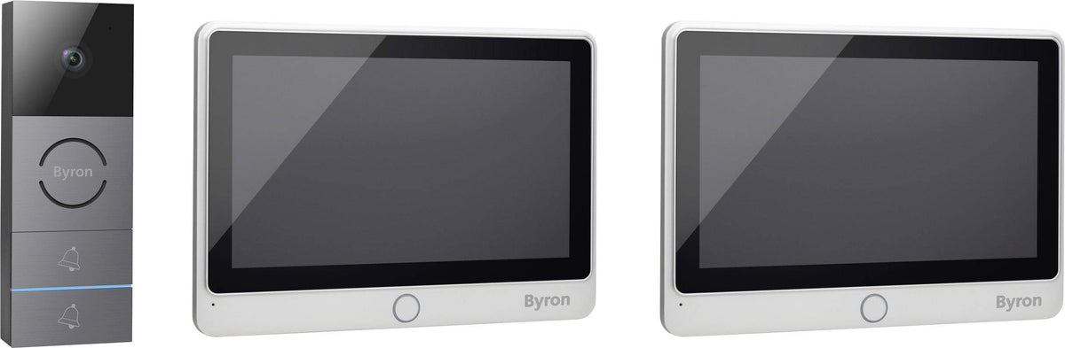 Byron DIC-24122 Video Türsprechanlage Set Sprechanlage SIEHE TEXT/FOTO - 8711658439372