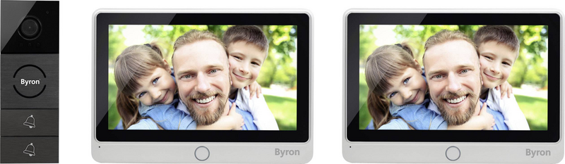 B-Ware Byron Dic 24122 Video Türsprechanlage Set Sprechanlage Gegensprechanlage Aufputz - 8711658439372