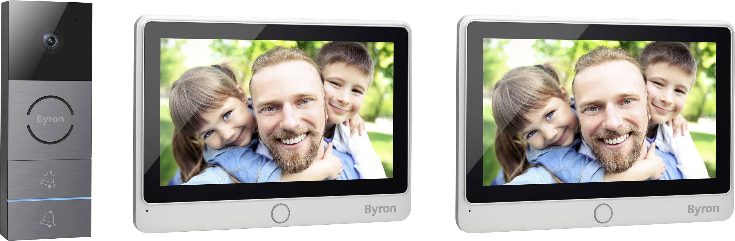 Byron DIC-24122 Video Türsprechanlage Set Sprechanlage SIEHE TEXT/FOTO - 8711658439372