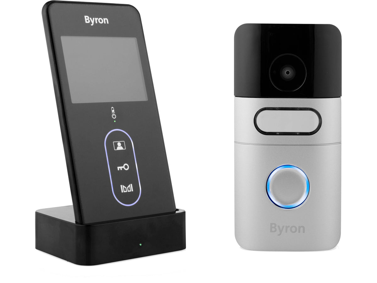 Byron DIC-24615 IP Video Türsprechanlage WLAN Komplett-Set Familienhaus Weiß - 8711658447469